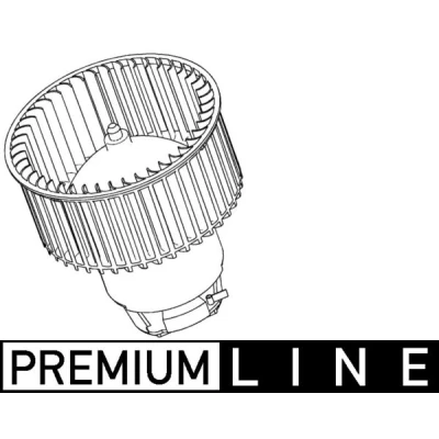 Imagen de MAHLE ORIGINAL AB 118 000P Ventilador de Calefacción para vehículos con climatizador vehíc. dirección a la derecha sin controlador incorporado