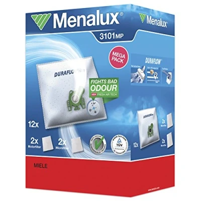 Imagen de Menalux 3101 MP Bolsas de Polvo Megapack, Nylon, Blanco