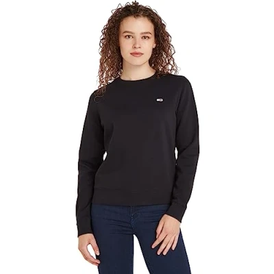 Imagen de Tommy Jeans Regular C NECK Sudadera, Mujer, Talla: Small, Black