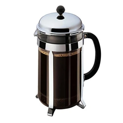 Imagen de Bodum Chambord French Press 12 Cups 1.5 L Cafetera émbolo, Vidrio, plástico, Acero, Glänzend, litros