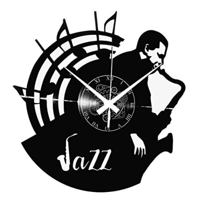 Imagen de Instant Karma Clocks Reloj de Pared Vinilo con música Concierto Jazz, Vintage, Hecho a Mano