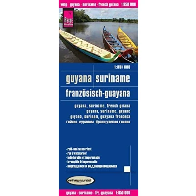 Imagen de Guyana Surinam Guayana Francesa, mapa de carreteras. Escala 1:850.000. Reise Know How.: world mapping project (Guyana / Suriname French Guiana (1:850.000))