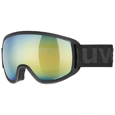 Imagen de uvex topic FM sphere, gafas de esquí unisex, antivaho, antidistorsión y black matt/orange blue, one size