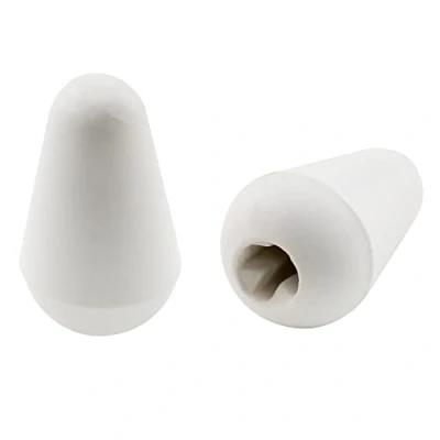 Imagen de Musiclily Pro Tamaño Métrico Botón Selector Pastillas Tipo Stratocaster de 3 Posiciones Switch Tips para Guitarra Import Estilo Strat, Blanco(2 Piezas)