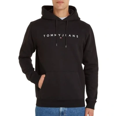 Imagen de Tommy Jeans Linear LOGO Hoodie Sudadera, Hombre, Talla: XXL, Black