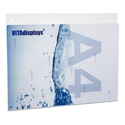Imagen de VITAdisplays® PLEXIGLAS® Soporte para póster en formato horizontal DIN A4