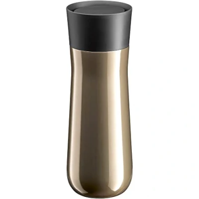 Imagen de WMF Impulse Taza térmica con cierre automático, 350 ml, apertura de 360, mantiene las bebidas calientes durante 8 horas y 12 frías, color marrón