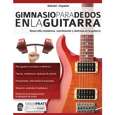 Imagen de Gimnasio para dedos en la guitarra: Desarrolla resistencia, coordinación, destreza y velocidad guitarra (técnica de 3)