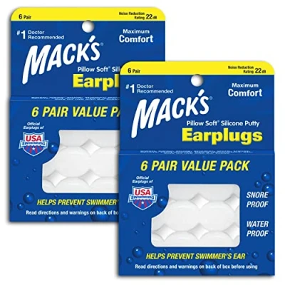 Imagen de Macks..Tapones de Silicona Para los Oídos Value Pack, 6.Count