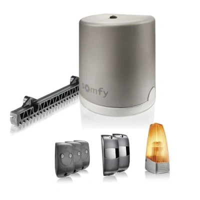 Imagen de Somfy 1240631 Freevia Line, Motor Para Cancela Corredera, Puertas De Hasta 7M Y 500Kg, Incliye 2 Mandos A Distancia Garaje