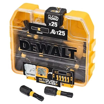 Imagen de DeWalt DT70558T QZ Maletín pequeño de puntas impacto torsión 25 x T25 25mm Para atornillador