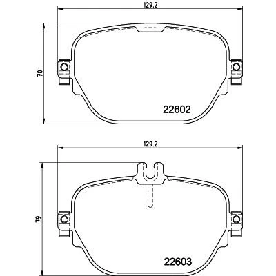 Imagen de HELLA 8DB 355 039 221 Juego de pastillas freno preparado para indicador desgaste con tornillos pinza MERCEDES BENZ: Clase E T modell