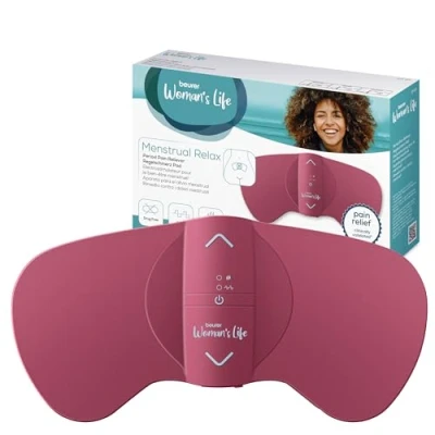 Imagen de Beurer EM 50 menstrual Relax, contra el dolor y de la endometriosis, función TENS calor, con batería recargable