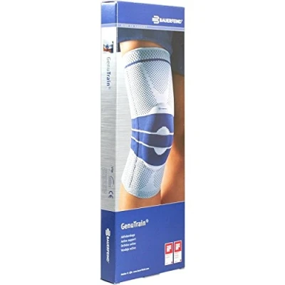 Imagen de Bauerfeind Rodillera GenuTrain Unisex para el Alivio, Estabilización y Activación después de una Lesión, Cirugía o en casos Crónicos como Gonartrosis (desgaste articular) Artritis