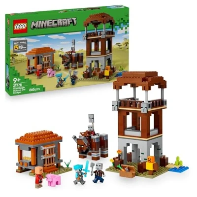 Imagen de Lego minecraft 21278 el puesto de avanzada los saqueadores y devastador