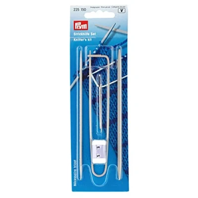 Imagen de Prym Knitter&#039;s Kit, Acero,Aluminio,Plástico, Silver, Grey, 2 x 1 cm