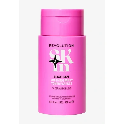 Imagen de Revolution SKin, Glaze Daze Soothing Milky Toner Essence, Esencia Tónica Calmante con Ceramida, Hidrata y Suaviza, Vegano Libre de Crueldad, 150ml