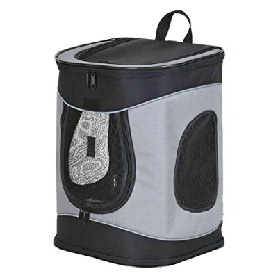 Imagen de Trixie Mochila Timon, Nylon, 34 x 44 30 cm, Negro Gris, Perro