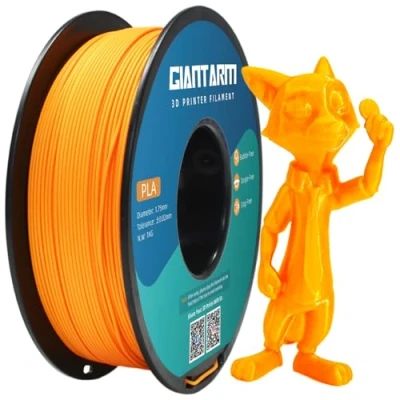 Imagen de Filamento PLA 1.75mm, GIANTARM para impresión 3D, 1kg 1 Spool，Naranja
