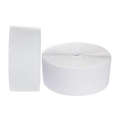Imagen de TUKA 25m x 100mm Hook y Loop Bandas para coser, no autoadhesivas, 100 mm de ancho, Gancho bucle cinta, vuelta sin adhesivo, Cinta Bucle, blanco, TKB5035 white