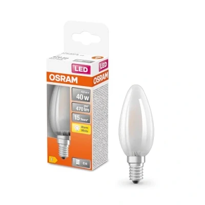 Imagen de Osram Led retrofit classic b (40) 4w/827/2700k e14 4058075436503
