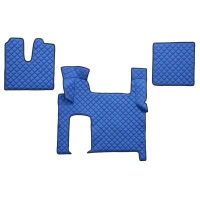 Imagen de F CORE FL06 BLUE Juego de alfombrillas suelo Ecopiel delante 3 Azul Adaptado MAN: TGX