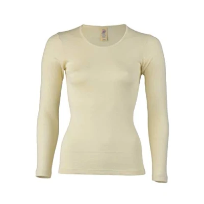 Imagen de Engel Women`s Unterhemd L/S Silk Base Layer Size 38/40, Grey/White