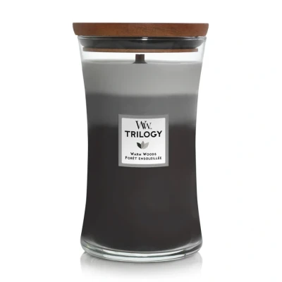 Imagen de WoodWick Scented Candle Large Trilogy Warm Woods 18 cm / ø 10