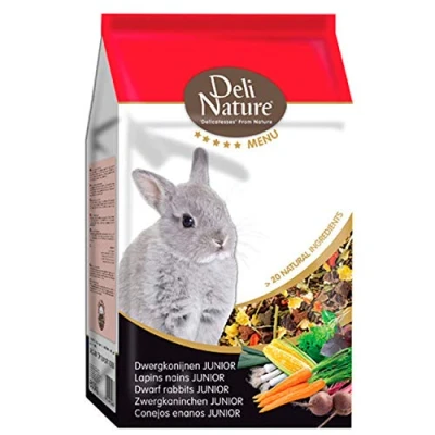 Imagen de DELINATURE Mixtura para Conejos Enanos JUNIOR, Menú 5, Delinature, 2,5 kg, Pequeños Mamíferos