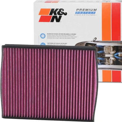 Imagen de K&amp;N Filters DVF5012 Filtro de habitáculo carbón activado 256 35 cuadrada FORD: FOCUS 3, KUGA 2, C Max VOLVO: V40 Hatchback
