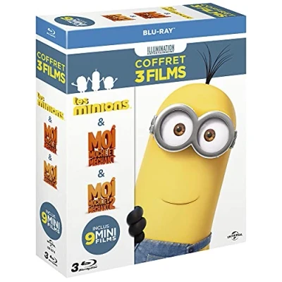 Imagen de Les Minions + Moi, moche et méchant 1 &amp; 2 [Francia] [Blu ray]