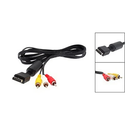 Imagen de Kabalo RCA AV para TV por cable adaptador de repuesto plomo scart audio la televisión consola PlayStation PS1 PS2 PS3