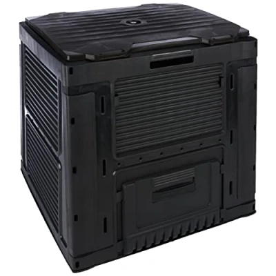 Imagen de Keter Compostador con Base 470L, Gris Oscuro, 79 x cm, Abono, Compost, Compostaje