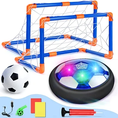 Imagen de lenbest Set Balon Flotante Juego de Fútbol Recargable Futbol Niños Porteria Inflable Juguetes 3 4 5 6 7 8 años Regalos para Futbolistas 9 10 11 12