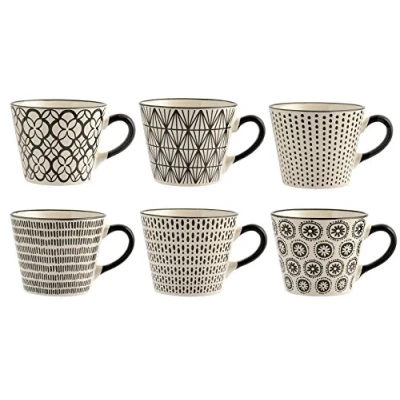 Imagen de H&amp;h set 6 tazze jumbo vhera in stoneware cc 340