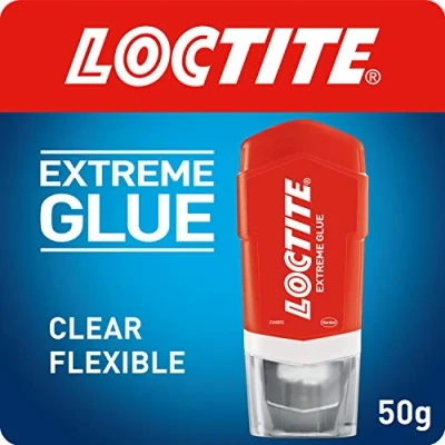 Imagen de Loctite Extreme Glue Pegamento transparente multiusos de acción rápida para madera, metal, piedra, vidrio y goma, 1 x 50 g