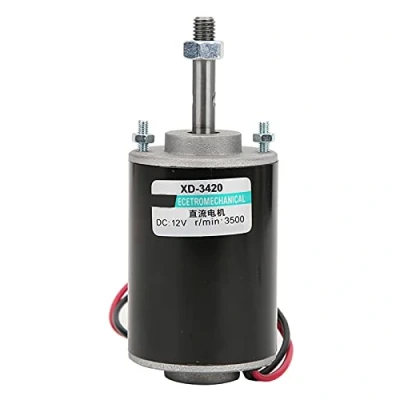 Imagen de 12/24V 30W Alta velocidad CW/CCW Bajo ruido Imán permanente DC Motor reversible para generador de bricolaje (12V)