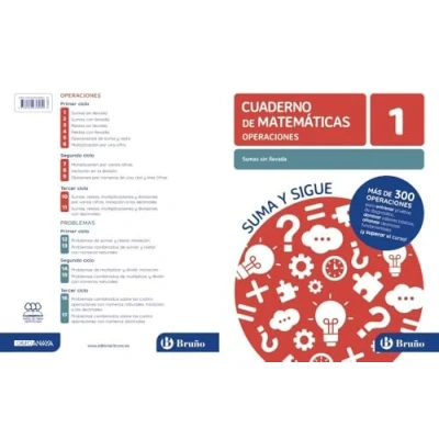Imagen de Cuaderno De Matematicas Operaciones 1 Sumas Sin Llevada Suma Y Sigue
