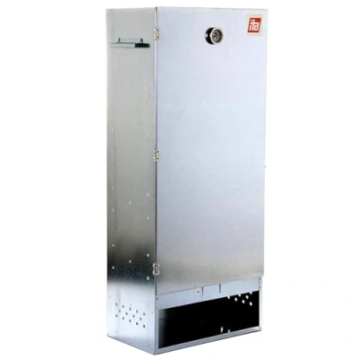Imagen de ITA Ahumador 7004 111x29x47 cm de Acero Inoxidable Ahumadero premium con termómetro y accesorios Resistente a la corrosión, duradero Horno para ahumar carne, pescado, salchichas