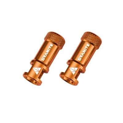 Imagen de Tapón de Válvula Granite Juicy Nipple con Función Extracción Núcleo Válvula, Tapas Neumático Fáciles Usar y Cubiertas Antipolvo (Naranja)