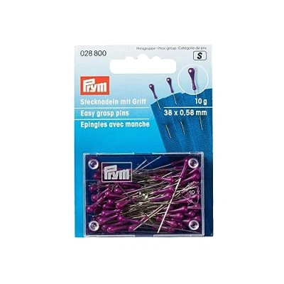 Imagen de Prym Grasp Pins, Metal, Purple, 9.3000000000000007 x 6.7 1.5 cm