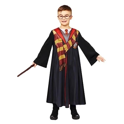 Imagen de amscan Disfraz infantil de Harry Potter, Hogwarts, Gryffindor, mago, brujo, para carnaval, mardi gras