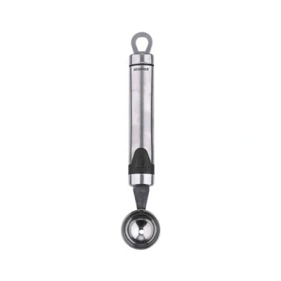 Imagen de BERGNER Gizmo Cuchara para Melón de 17x3cm Fabricado en Acero Inoxidable Mango con detalle color Apto Lavavajillas Resistente a Golpes