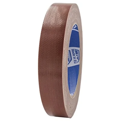 Imagen de ACIT cinta de tela súper resistente (también a sol, calor y agua) 25 m x 19 mm, reforzada, americana: reparación, fijación embalaje alta estanqueidad (Marrón)