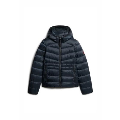 Imagen de Superdry Hooded FUJI Chaqueta de invierno, Mujer, Talla: 40, Eclipse navy