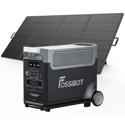 Imagen de FOSSiBOT F3600 Pro Estacion de Energia Portatil con Panel Solar 420W, Batería LiFePO4 3840 Wh, Ampliable Hasta 11,52 kwh, Salida CA 3600 W, Generador el Acampada, camping