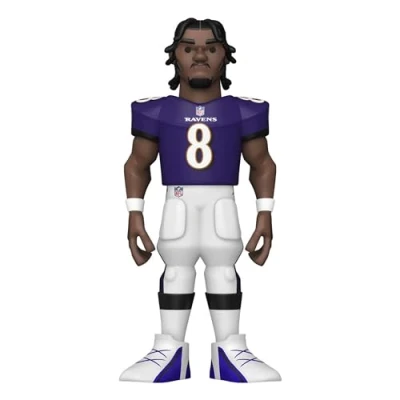 Imagen de Funko Gold 12&quot; NFL: Ravens Lamar Jackson 1/6 de Probabilidades Obtener la RARA Variante Chase Figura Acción Vinilo Coleccionable Idea Regalo Cumpleaños Mercancia Oficial