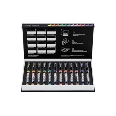 Imagen de Karin Realbrush PIGMENT Pastel Colors: una colección de 12 pinceles en un estuche exclusivo y protector.