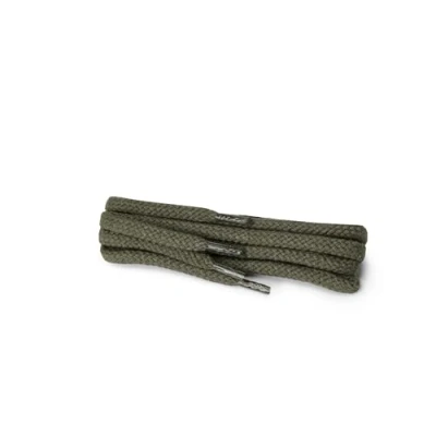 Imagen de Kaps cordones redondos, de algodón 100% duraderos, hechos en Europa, 1 par, colores y longitudes(90 cm 5 a 6 pares ojales / 41 caqui)