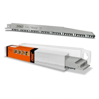 Imagen de JMD 10 Piezas S1531L Hojas de Sierra Sable para Madera y Poda 240mm 5TPI Hoja Corte Rápido en Compatible con Bosch Dewalt Makita etc